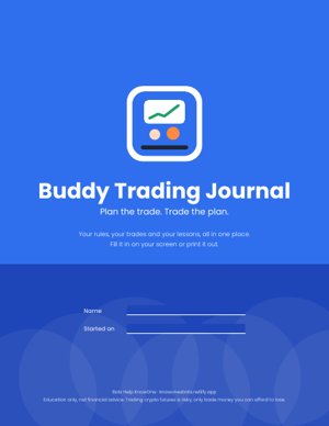 Cover of the free Buddy Trading Journal